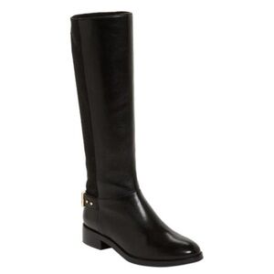 Cole Haan Black Leather Heeled Boots